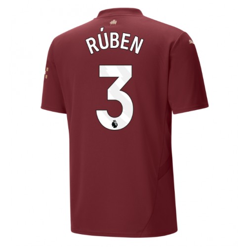 Dres Manchester City Ruben Dias #3 Rezervni 2024-25 Kratak Rukav